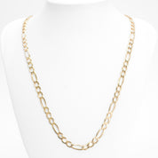 Chain - 10K yellow gold figaro links 6mm 21" - CHG205