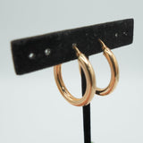 Rose Gold Hoops 4mm 20mm diameter - BOG002