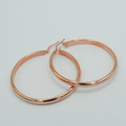 Hoops Flat Rose Gold 4mm 40mm diametre - BOG017