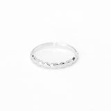 Ladies' ring - 10K white gold polished stacking hearts - RIG446