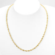 Chain - 10K yellow gold laser cut twist 4.5mm - CHG609