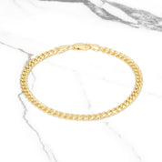Bracelet - 10K Yellow Gold Cuban Link 6mm - BRG553