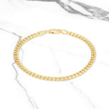 Bracelet - Or 10K jaune cuban link 6mm - BRG553