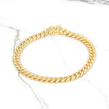 Bracelet - 10K Yellow Gold Cuban Link 7.5mm - BRG494