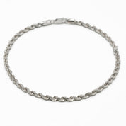 Bracelet - Or 10K blanc torsade 9.5" - BRG186