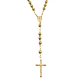 Rosary - 10K yellow gold diamond cut beads - CHG078