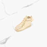 Pendant - 10K Gold shoe Dunk cz pave - PEG225