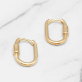Huggies - Or 10K jaune paperclip avec barre poli - BOG168