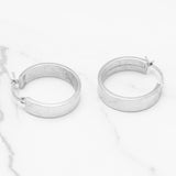 Hoops - Or 10K blanc poli - BOG181