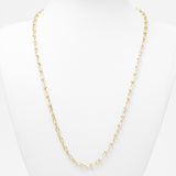 Women's necklace - 10K yellow gold links Tiff hardwear 20" - CHG086