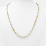Woman's necklace - 10K two-tone yellow & white gold links Tiff hardwear 18" - CHG094