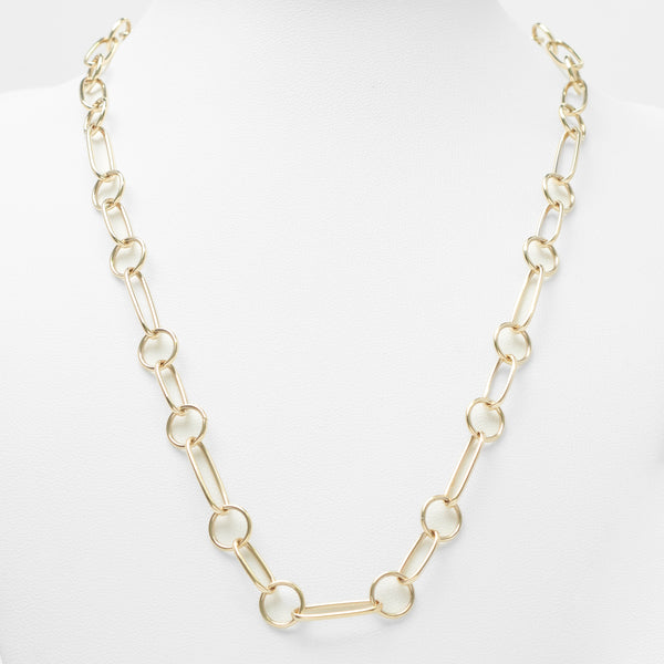 Collier - Or 10K jaune mixte & mince - CHG100