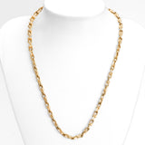 Woman's necklace - 10K yellow gold links Tiff hardwear 18" - CHG273