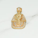 Pendant - 10K gold pharaoh cz pave - PEG102