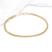 Bracelet - Or 10K jaune boîte 8.5" - BRG264