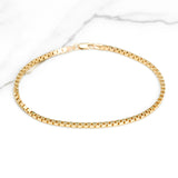 Unisex Bracelet - 10K Yellow Gold 8.5" Box Links - BRG264