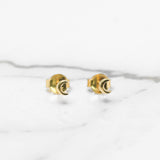 Studs - Or 10K jaune lune poli - BOG204