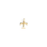 Pendentif - Or 10K jaune "T" poli - PEG283