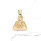 Pendant - 10K yellow gold Bouda polished - PEG296