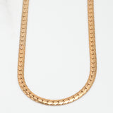 Unisex chain - 10K yellow gold 20" chevron links - CHG058