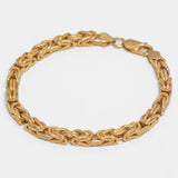 Men's Bracelet - 10K Yellow Gold Byzantine Links 8.5" - BRG177