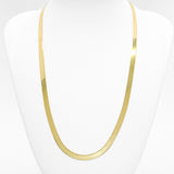 Unisex chain - 10K yellow gold 20" herringbone links - CHG111