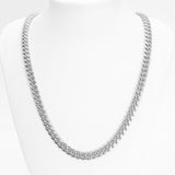 Chaîne - Or 10K blanc cuban link coupe diamant 7.5mm - CHG139