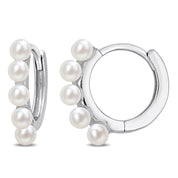 Huggies - Or 10K blanc perles d'eau douce - BOG1341