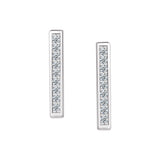 Studs - Argent barre en cz - BOS400