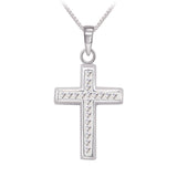 Collier - Argent pendentif croix cristal Swarovski - CHS688