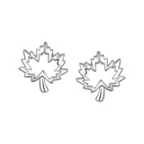 Studs - Argent feuille d'érable - BOS407
