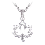 Collier - Argent pendentif feuille d'érable - CHS697