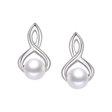 Studs - Argent perle d'eau douce - BOS422