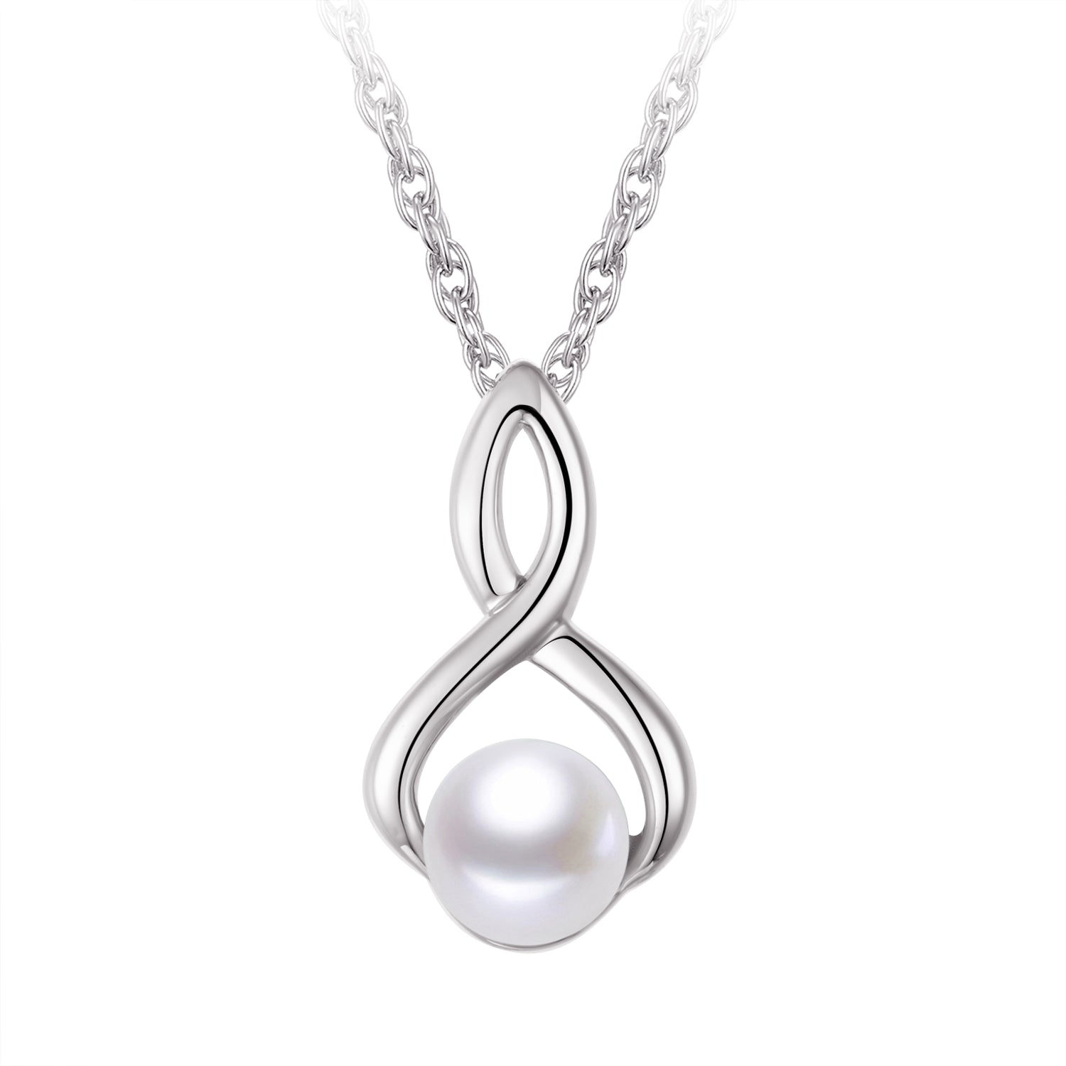 Collier - Argent pendentif perle d'eau douce - CHS713