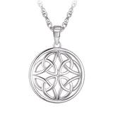 Collier - Argent pendentif rond celtique - CHS715