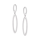 Studs - Argent ovale pendante - BOS433