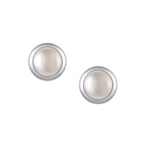 Studs - Argent perle d'eau douce - BOS438