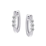 Huggies - Argent trois pierres cz - BOS443