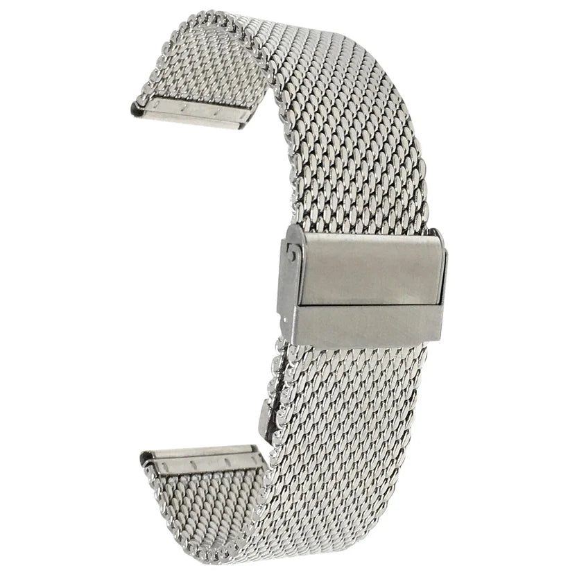 Bracelet en maille milanaise en acier inoxydable – MCX13 Argent - Fermoir coulissant