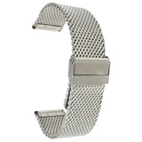 Bracelet en maille milanaise en acier inoxydable – MCX13 Argent - Fermoir coulissant