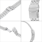 Bracelet en acier inoxydable - 630 Argent - Fermoir Déployant