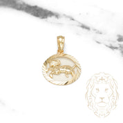 Pendentif - Or 10K jaune zodiaque Bélier coupe diamant - PEG823