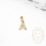 Pendentif - Or 10K jaune "A" mini pavé cz - PEG453