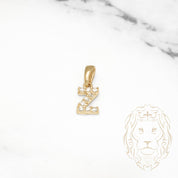 Pendentif - Or 10K jaune "Z" mini pavé cz - PEG478