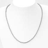 Chaîne - Argent perles poli 4mm - CHS031