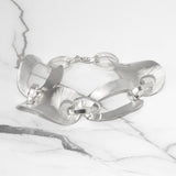 Bracelet femme - Argent gros  mince torsadés 8" - BRS016