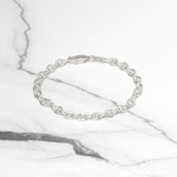 Women's Bracelet - Silver Anchor 3.5mm 6.5" - BRS018