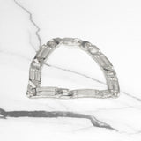 Men's Bracelet - Mixed Silver 8.5" - BRS036
