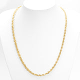 Chaîne - Or 14K jaune torsade laser cut 5mm - CHG340