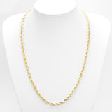 Chaîne - Or 14K jaune torsade laser cut 5mm - CHG353